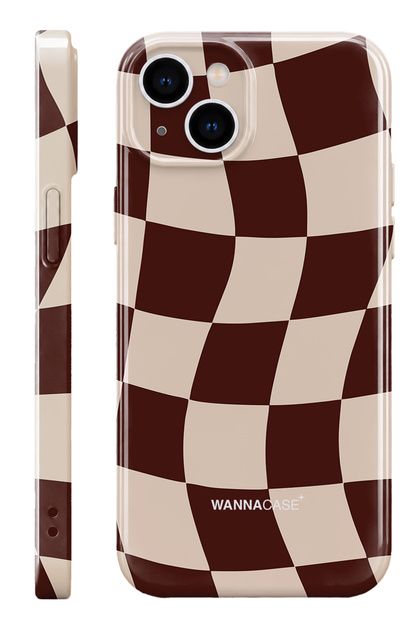 iPhone 15 Sand Mirage Essential Slim Full Coverage Glossy Print Hard Phone Case with Camera Protection