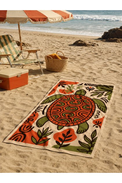 Microfiber Beach Towel | Chelonia | Turtle | Fast Drying