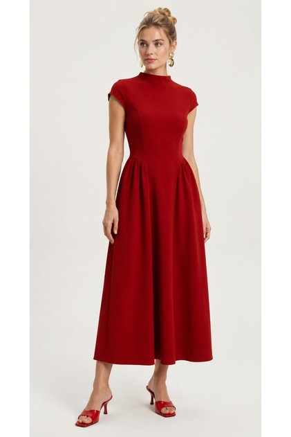 Women's Long Dress with Tie at the Back Stylish Casual Elegant and Modern Dress