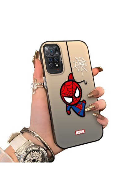 Redmi Note 11 Pro 5g Compatible Silicone Edge Hard Back Case Couple Phone Case Spider Man Patterned
