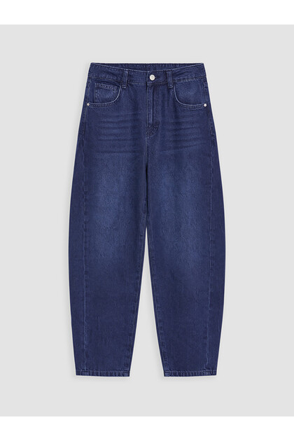 Lcw Modest Indigo Baggy Fit Women's Jean Pants