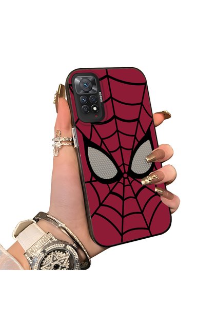 Redmi Note 12 Pro 4g Compatible Silicone Edge Hard Back Case Couple Spiderman Patterned Phone Case