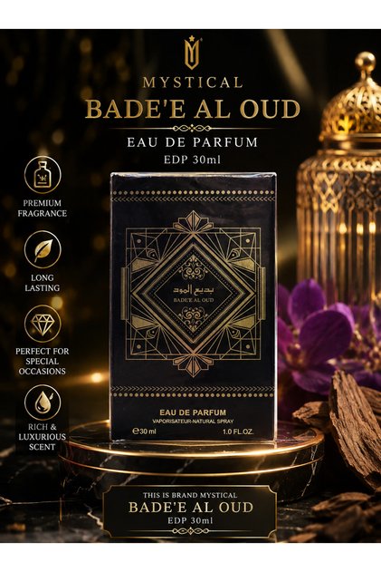 BADE'E Al OUD BLACK EAU DE PARFUM NATURAL SPRAY 30ML 1.0 FL.OZ BY