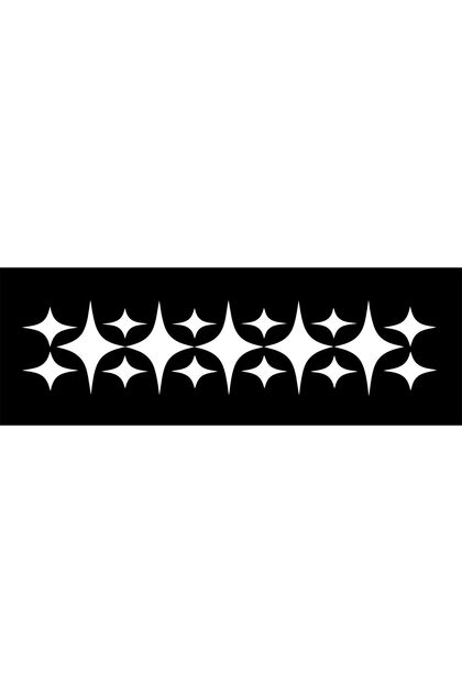 Car Fender Star Pattern Auto Sticker (65X15 cm)