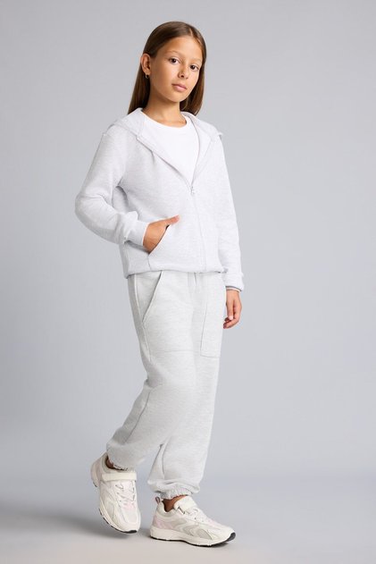 Elastic Waist and Cuffs Pocket Jogger Fit Sweatpants for Girls I3171A826Au