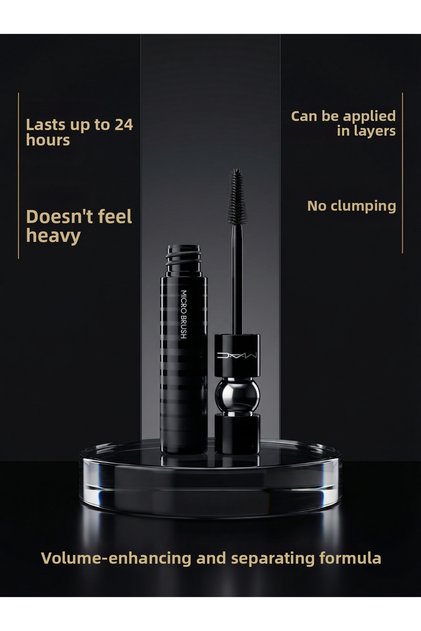 No Clumping, Layer by Layer Applicable, 12 ml Volumizing Mascara, Double Lengthening