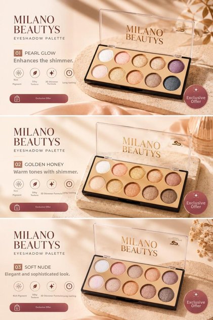 Eye Shadow Palette 10-Piece-Diamond Eyes Shadow