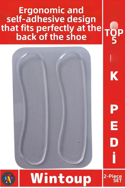 # Heel Pad Gel Orthopedic Comfortable Protector for the Back of the Shoe, 2-Piece Silicone Heel Impact Blocker Pad