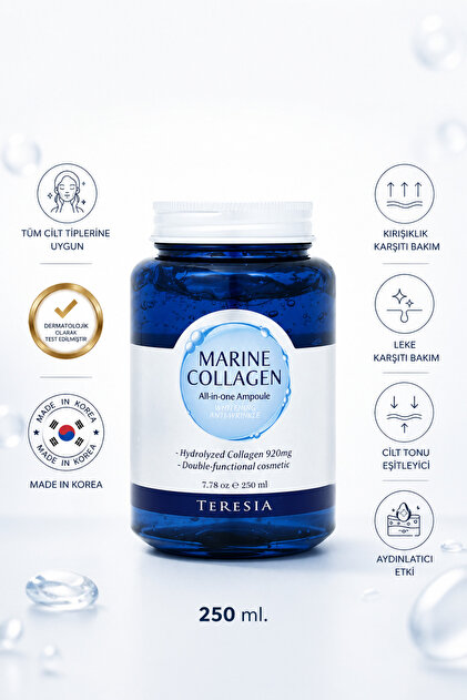 Deniz Kolajenli Ampul – Hassas Ciltler İçin Yenileyici, Nemlendirici & Canlandırıcı 250ml