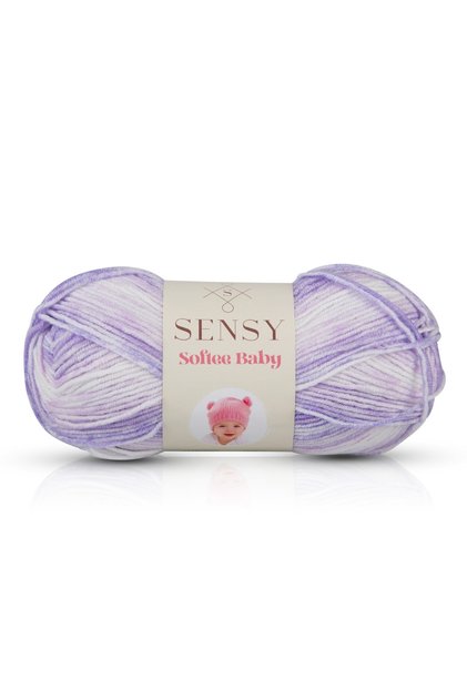 Premium Softee Baby Anti Pilling Non-Pilling Hand Knitting Yarn Baby Yarn Cardigan Scarf Beanie Booties Baby Blanket Yarn Purple Tie Dye