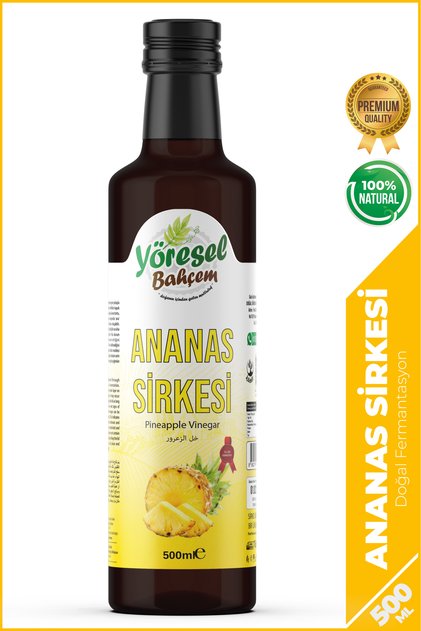 Ananas Sirkesi Doğal Fermantasyon Pineapple Vinegar 500 Ml