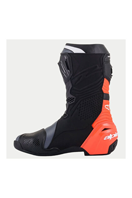 Alpinestars Supertech R Korumalı Spor Motosiklet Botu Siyah