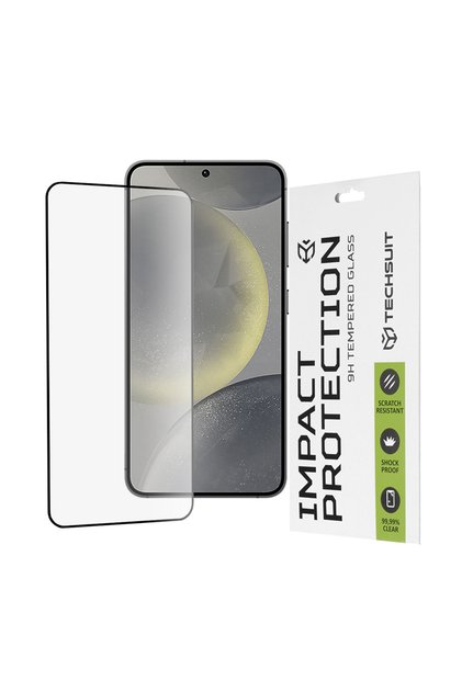 Folie de protecție pentru Samsung Galaxy S24 / S25 - Techsuit 111D Full Cover / Full Glue Glass - Negru