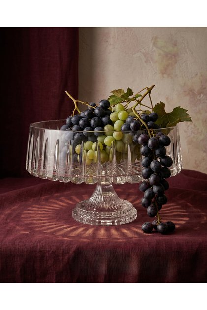 Kristal Dekor Elegant Glass Presentation Bowl 28cm