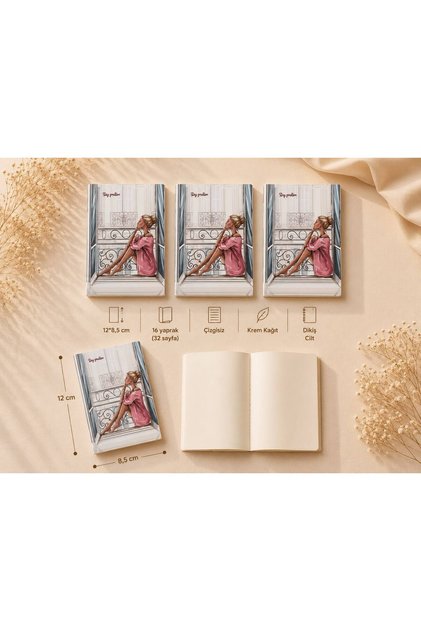 Girl in the Glass 3-Piece Mini Notepad