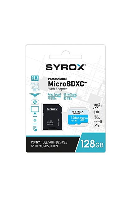 Syrox 128GB SD KART (HAFIZA KARTI) - Fiyatı, Yorumları