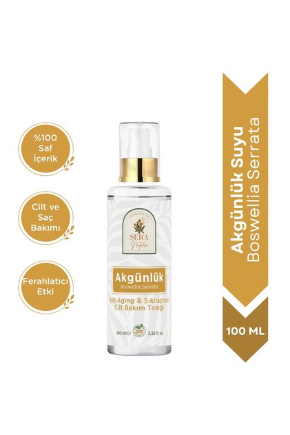 Saf Akgünlük (Frankincense) Suyu Anti-Aging & Sıkılaştırıcı Cilt Bakım Toniği 100 ml. %100 Saf