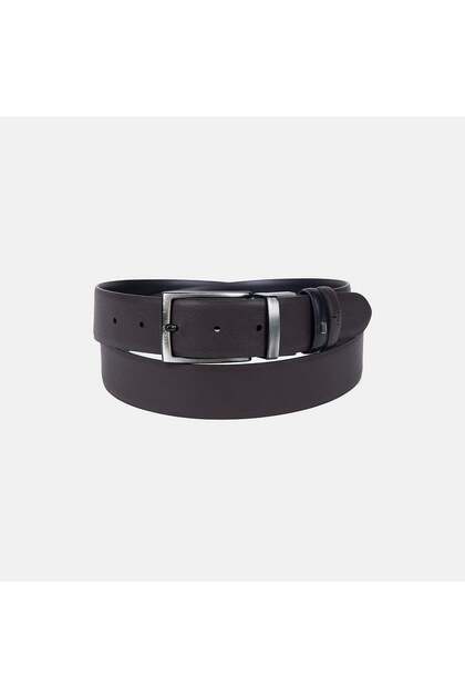Men's Black / Brown Double-Sided Classic Leather Belt