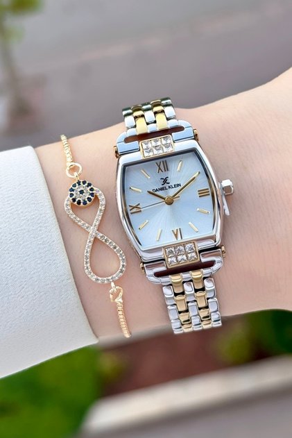Sarı Silver Renk 24 mm 24 Ay Garantili Kadın Kol Saati