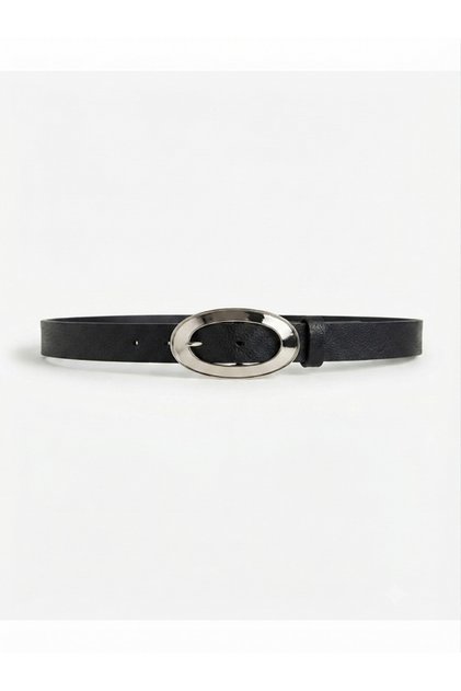 Women's Belt Large Oval Buckle Basic
