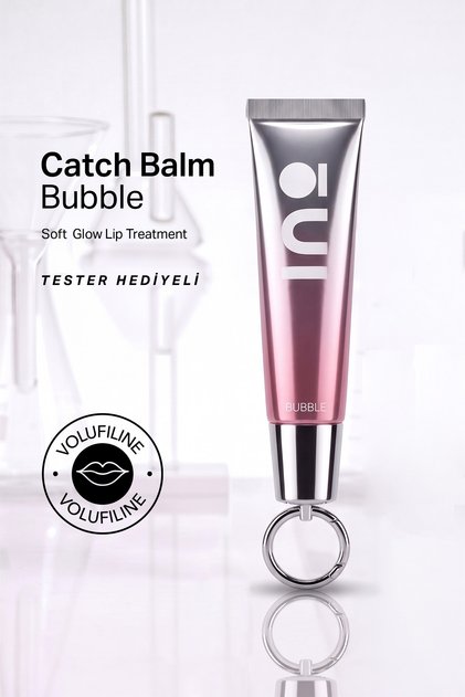 Bubble - Lip Balm Gloss Anahtarlıklı – Volufiline, Deniz Kolajeni , Peptit Kompleksi | 15 ml