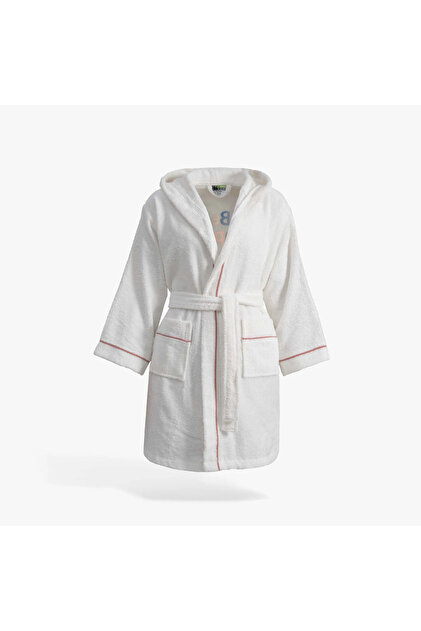 Be Happy Series Children's Bathrobe Cream/Terra Oeko Tex Standard 100 Certified 100% Aegean Cotton, Woven 36