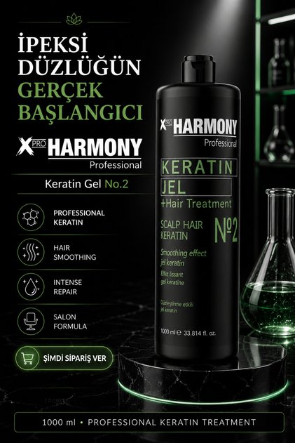 İntense Keratin No 2 Hair Treatment Scalp Hair Keratin Jel Keratin 1000 ml