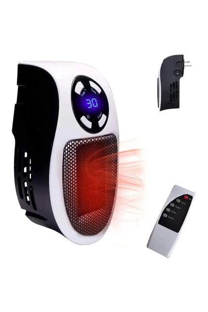 EU White Remote Control Wall Mounted 350W Portable Electric Heater Convenient Room Heater Winter Hea