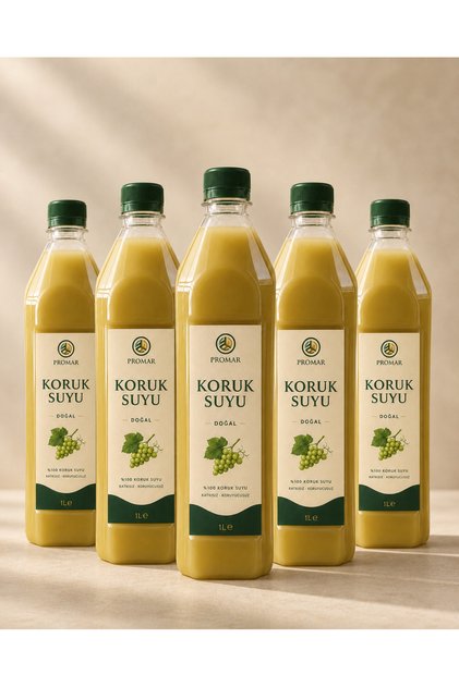 Ekşi Koruk Suyu 5 lt (100% Doğal)