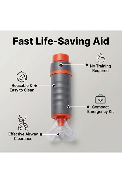 fangyeqi Heimlich Anti Choking Device Throat Negative Pressure Suction Device Household Portable Aut