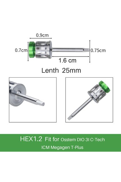 G1.2-25 Dental Implant Screw Drivers Dental Implant Restoration Tool Kit Dental Tool Box Dental Univ