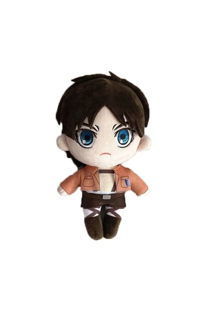 FireBrick 20cm Anime Attack on Titan Plush Toys Doll Kawaii Levi Eren Mikasa Cute Kawaii Collection