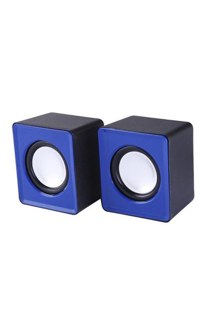 Blue Mini Speaker For Computer PC Laptop Desktop Caixa De Som Sound Box Music Audio System Column Co