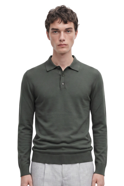 Premium Erkek Polo Yaka Triko Kazak Massimiliano