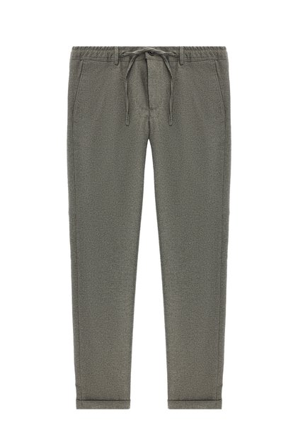 6 Drop Regular Fit Standart Kesim Beli Lastikli İpli Yünlü Klasik Kumaş Pantolon