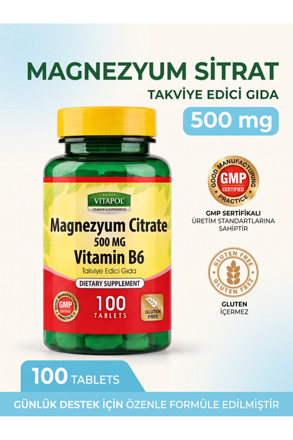 Magnesium Citrate 500 Mg B6 Magnesium Citrate