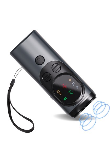 Black 3-Heads Smart Dog Repeller Ultra-sonic Anti-Barking Training Devices Portable Rechargeable Dog