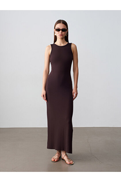 brown corduroy midi dress Floral Embroidered Corduroy Midi Dress Small main image 1