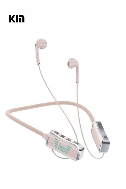 KL50 Bluetooth Neckband Earphones – 48 H Playtime, 380 Days Standby, LED Display, TF Card