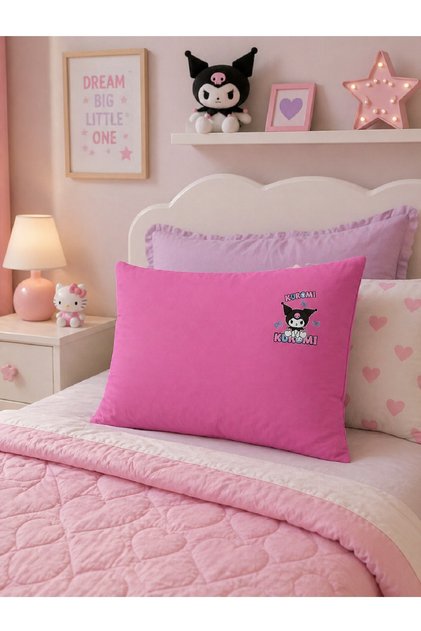 Printed 50X70 cm Pillowcase for Children's and Youth Rooms (Only the Cover, Inner Pillow Not Included) Kuromi