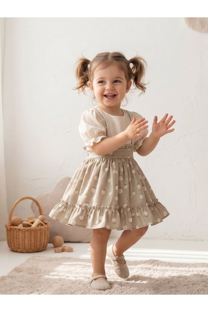 Daisy Patterned Stylish and Comfortable Baby Dress