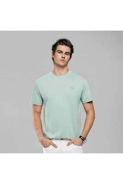 Men's Slim Fit Liquid Touch Cotton Crew Neck Tee