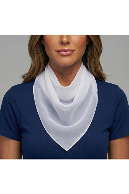 Plain Solid Chiffon Square Scarf - Elegant Women's Neck Scarf and Bandana (50X50Cm)