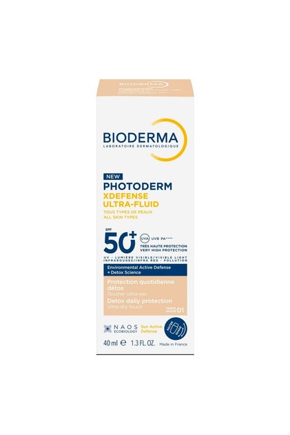 Photoderm Xdefense Ultra Fluid SPF 50+ Cremă de față cu protecție solară, Tip piele 1, 40 ml