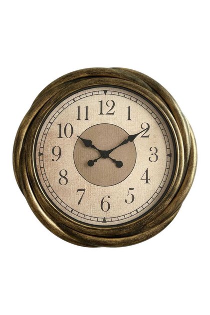 PVC Wall Clock, 50 cm, Brown