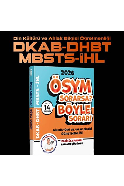 Şara Akademi 2026 ÖABT / MEB-AGS / DHBT / MBSTS ÖSYM SORARSA BÖYLE