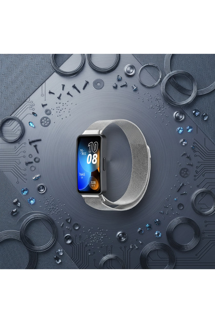 Huawei Band 11 / 11 Pro Uyumlu Metal Hasır Kordon – Premium Hasır Mıknatıslı Ayarlanabilir Akıllı Saat Kayışı