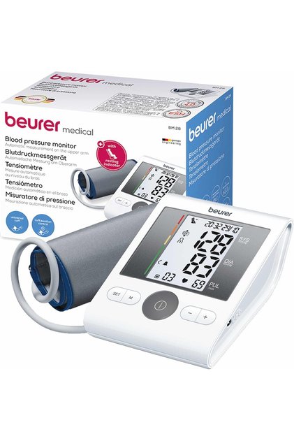 BM28 Upper Arm Blood Pressure Monitor with Patented Resting Indicator, Cuff Position Assistance