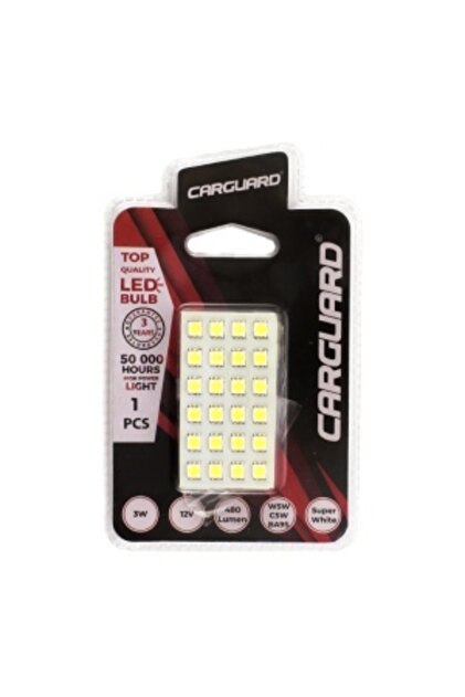 LED SMD платка 65x35мм 12V – 480lm – W5W C5W BA9S