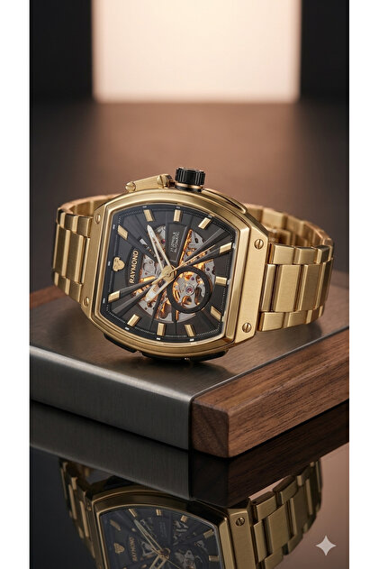 Raymond OTOMATİK ERKEK SAAT RYM-070794 GOLD - PASLANMAZ ÇELİK - 2